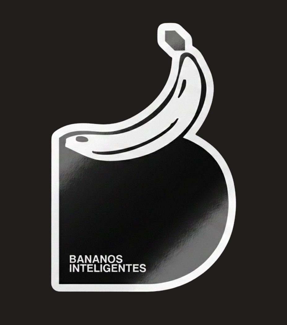 Bananos Inteligentes logo, a banana forming a letter b
