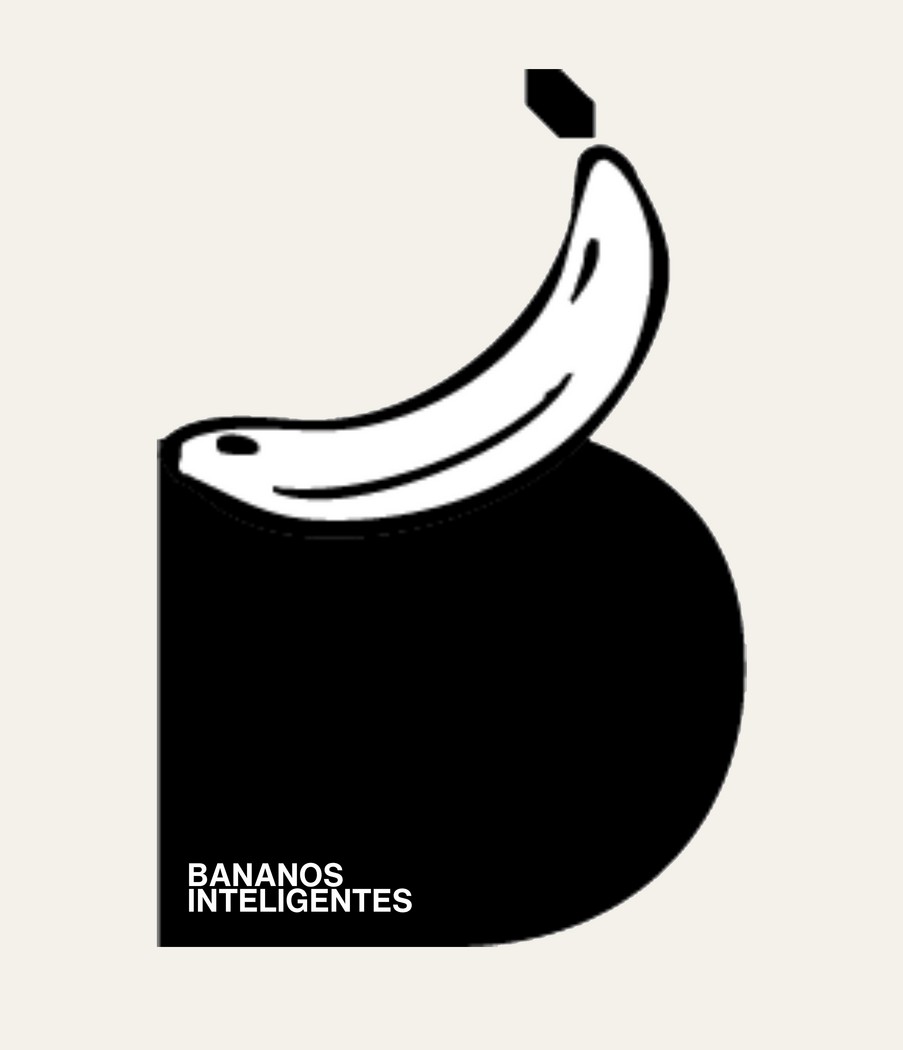 Bananos Inteligentes logo on cream