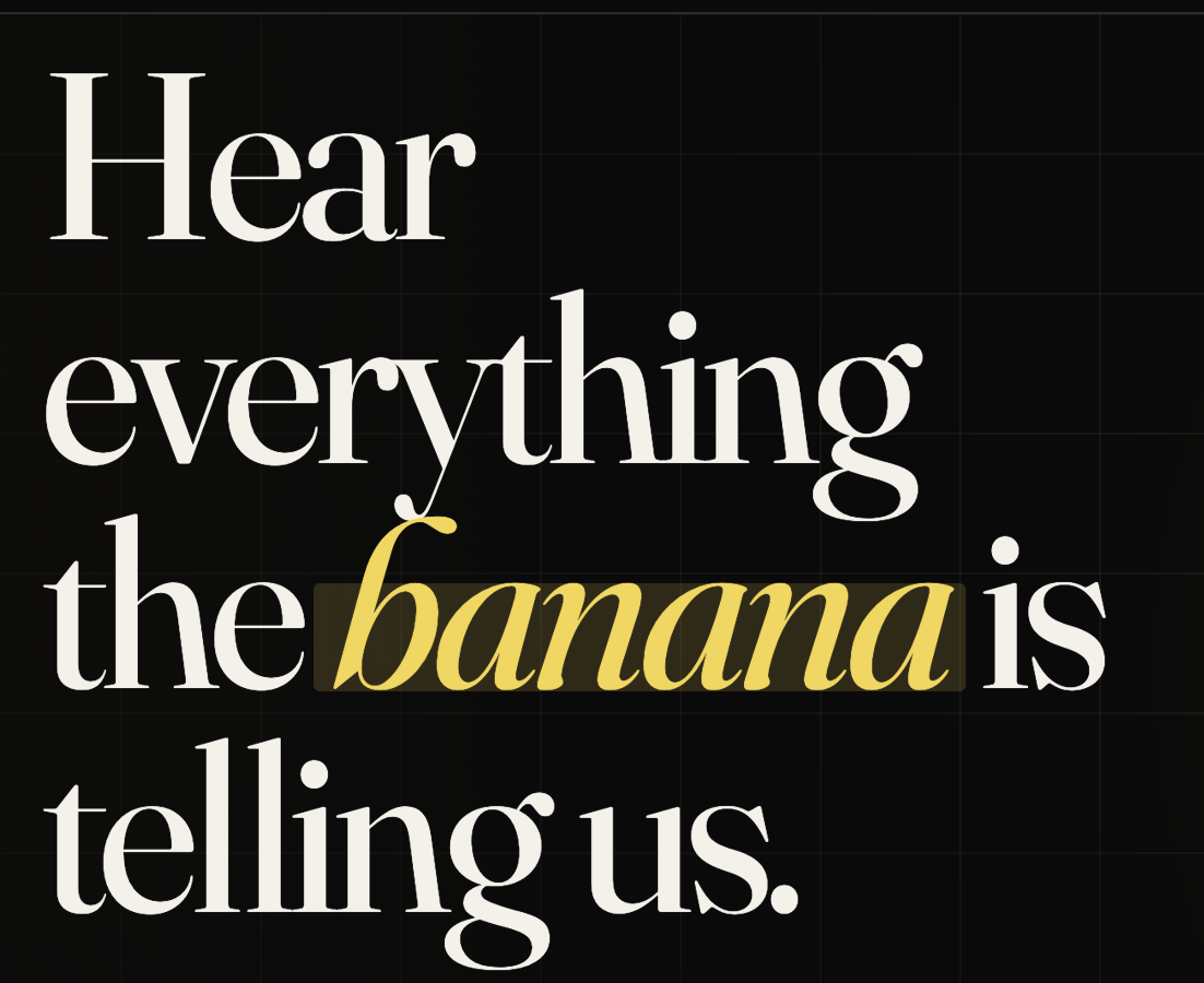 Bananos Inteligentes — Hear everything the banana is telling us