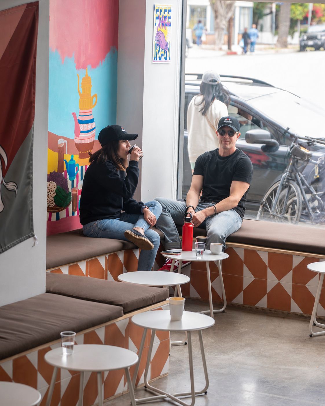 Caspian Coast cafe interior with patrons