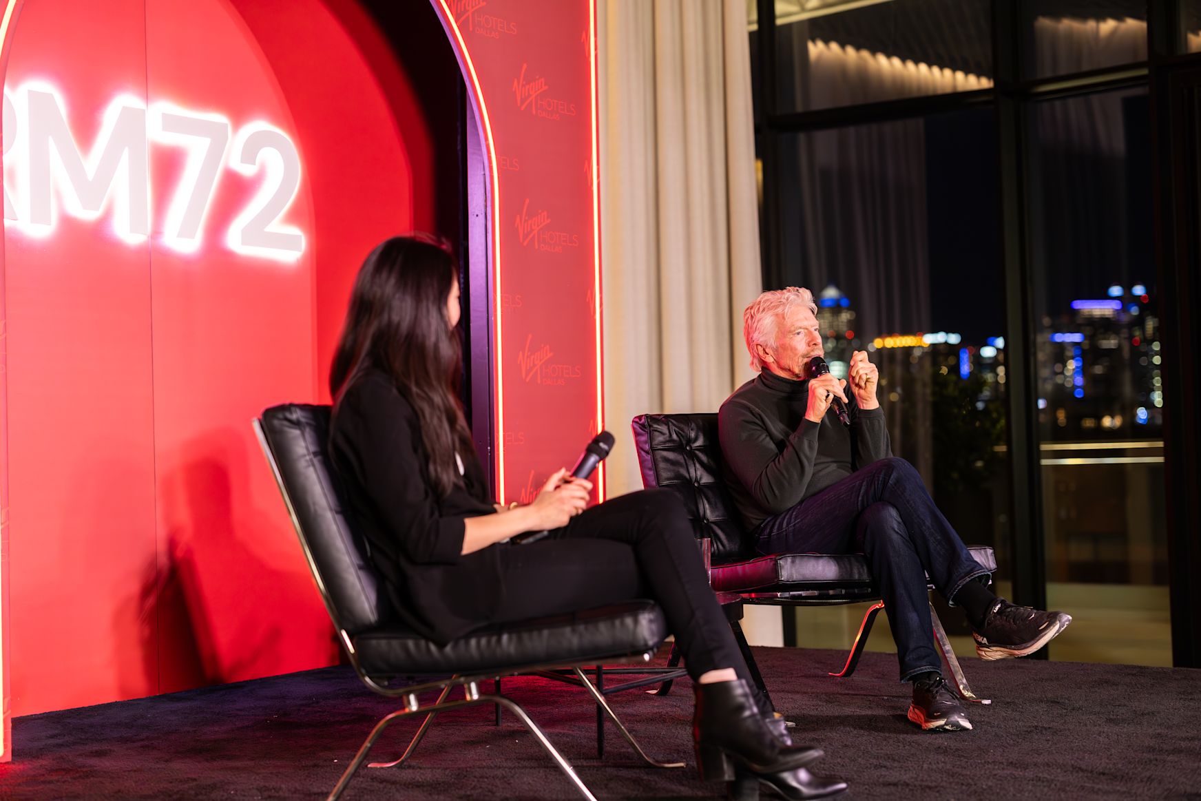 Virgin Hotels M72 — executive conversation