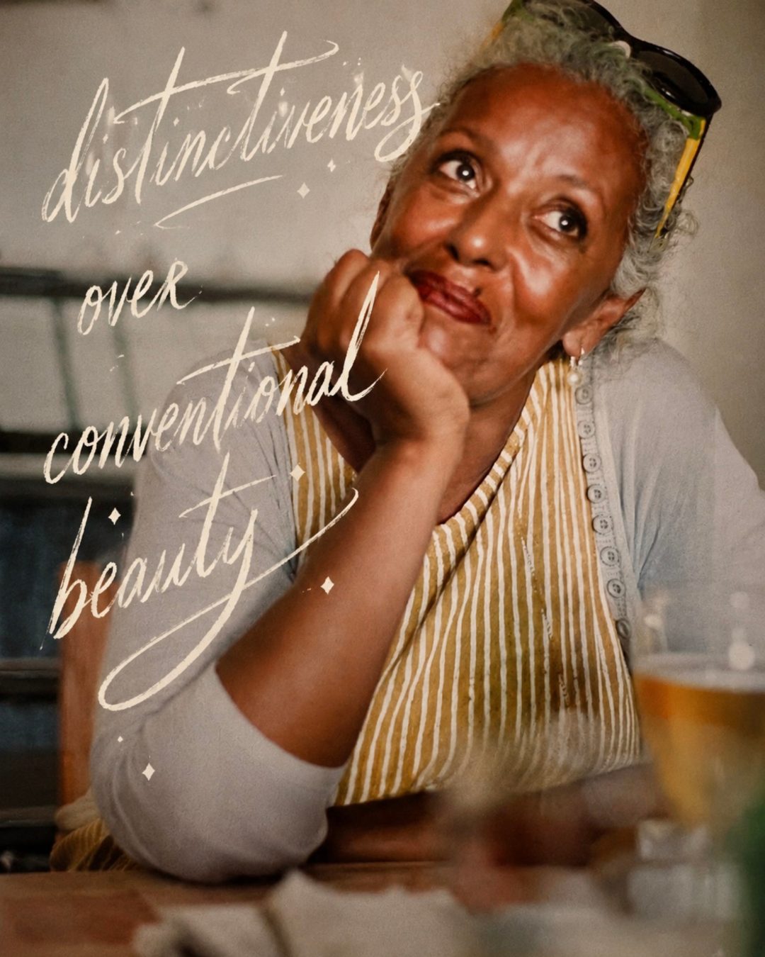 Distinctiveness over conventional beauty — a vendor with an unmistakable face, MOW Impossible to Ignore